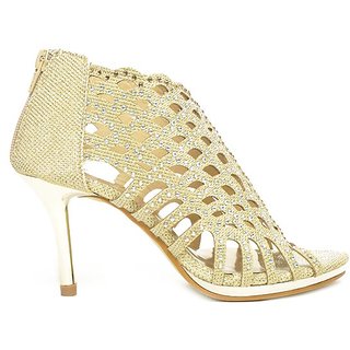golden pencil heels