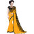 RK FASHIONS Yellow Georgette Party Wear Printed Saree With Unstitched Blouse - RK214762