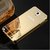 Samsung Galaxy Note 3 Neo Luxury Metal Bumper Acrylic Mirror Back Cover Case-Golden