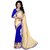 RK FASHIONS Blue Faux Georgette Party Wear Printed Saree With Unstitched Blouse - RK234842
