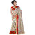 RK FASHIONS Beige Georgette Party Wear Printed Saree With Unstitched Blouse - RK230582