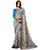 RK FASHIONS Blue Chiffon Party Wear Printed Saree With Unstitched Blouse - RK227762