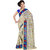 RK FASHIONS Beige Georgette Party Wear Printed Saree With Unstitched Blouse - RK230612