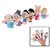AxiEr 6pcs Family Finger Puppets Learn Story Toys Set