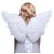 FashionWings (TM) Childrens White Butterfly Style Costume Feather Angel Wings Halo