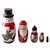 EVINIS Christmas Style Russian Nesting Matryoshka Wooden Dolls Set Hand painted Home decoration crafts Christmas gift fo