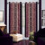 Premium Quality Fabric Fancy & Designer  2 Piece Set of Eyelet Polyester Decorative Window Curtain by ODHNA BICHONA -5Ft,Violet OB-178_5ft