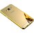 Vinnx Premium Luxury Metal Bumper Acrylic Mirror Back Cover Case For Samsung Galaxy A710 - Golden