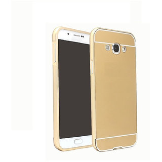 Vinnx Samsung Galaxy Grand 2 Duos G7102 Ultra-Thin Aluminium Alloy Bumper Metal Frame Shiny Mirror Bling Golden Back Case Cover for Samsung Galaxy Grand 2 ...