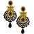 My Design Black Dancing Queen Bridal Minakari Earrings For Women And Girls