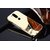 Vinnx Mirror Back Cover Case with Acrylic Bumper Frame for Moto G4 +/ Moto G4 Plus (Golden)