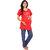 Vixenwrap Red  Blue Printed Maternity Suit