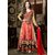 Miti Fashions Beige And Red Semi Stitched Suit