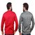 Men Sweatshirt Maroon Grey (Pack of 2)