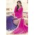 Sudarshan Silks Pink Georgette Self Design Saree With Blouse