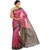 Sudarshan Silks Purple Tussar Silk Self Design Saree With Blouse