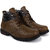 BUWCH Men's Brown Lace-up Boots