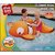 Inflatable 4 ft. Long Clown Fish Ride-On Float with Googly Eyes
