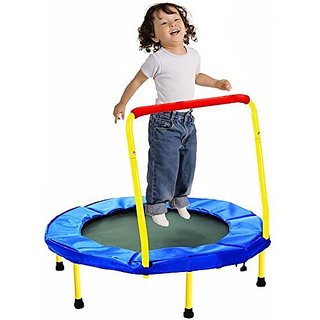 Buy Makbb 36 Kids Trampoline W Handle Foldable Indoor Safety Padded Trampoline For Kids Online 12341 From Shopclues