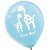 Amscan Sweet Safari Boy Printed Latex Baby Shower Party Balloons (15 Piece), 12