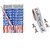 PATRIOTIC Party Supplies - 72 US Flag PENCILS & 200 USA Stickers - FAVORS - Parades - Classroom - AMERICAN Red White & B