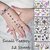 12 Sheets Temporary Tattoo Body Art Stickers Removable Waterproof Small Tattoo for ear,leg,hand,neck,arm,feet - Patten T
