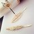 Yueton 3 Pairs Athena Olive Branch Imitation Pearl Leaves Barrettes and Flower Bobby Pin Hair Clips Bride Headwear Edge