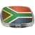 Rikki Knight Compact Mirror on Distressed Wood Design, South Africa Flag, 3 Ounce
