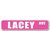 Lacey Pink Street Sign-Personalized Novelty Gift