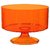 Amscan Medium Plastic Trifle Container Party Tableware, 80 oz, Orange