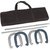 Pro Horseshoe Set - Powder Coated Steel with Carry Case by Trademark Innovations