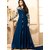 Salwar Soul BEAUTIFUL BLUE GEORGETTE LONG ANARKALI DRESS For Girls For Specail Uses In wedding Free Size