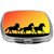Rikki Knight Compact Mirror, Galloping Horses Silhouette