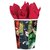 Amscan Boys Adventure Filled Justice League Birthday Party Cups (Pack Of 8), Multicolor, 9 oz