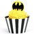Batman Party Supplies - Cupcake Wrapper and Pick Kit