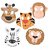 (24) Assorted Zoo Animals Foam Masks ~ Fun 7.5 Zoo Animals Party Favor Masks ~ Great Halloween Birthday School Fair Priz