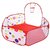 Kids Play Tent - NEWSTYLE 1.2M Foldable Kids Playpen Ball Pit Pool with Mini Basketball Hoop, with Tote Bag for Kids Gif