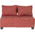 Gioteak Gleeful L Shape corner sofa set red color