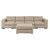 Gioteak Gliss Modular 4 seater adjustable sofa set with corner sofa