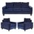 Gioteak Guilt 5 seater sofa set blue color