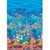 Amscan Sun-Sational Summer Luau Party Coral Reef Scene Setter Room Roll Wall Decoration, Multi Color, 52 x 6