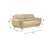 Gioteak Kindled 3 seater sofa  golden color