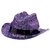 Amscan Mini Cowboy Hat Costume Party Headwear, Purple, 4.8 x 4