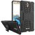 Style Imagine Kick Stand Hard Dual Armor Hybrid Rubber Back Case Cover for Coolpad Mega 2.5D - Black