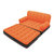Everything Imported Velvet Inflatable Air Portable Sofa Cum Bed Orange