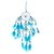 AUSPA Handmade Dream Catcher with Feathers Car Wall Hanging Ornament Decoration(Blue)