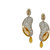 My Design Stunning Gold Plated Long Hanging Party Wear Earrings For Women And Girls