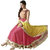 Salwar Soul Pink Georgette Printed Semi- Stitched Dress Material