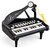 24 Keys Keyboard Kids Toy Piano with Microphone - Black