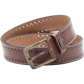 RedTape Men's Brown Leather Belt